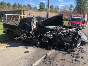 Webster (MA) Ambulance Involved in Crash - EMS Rig