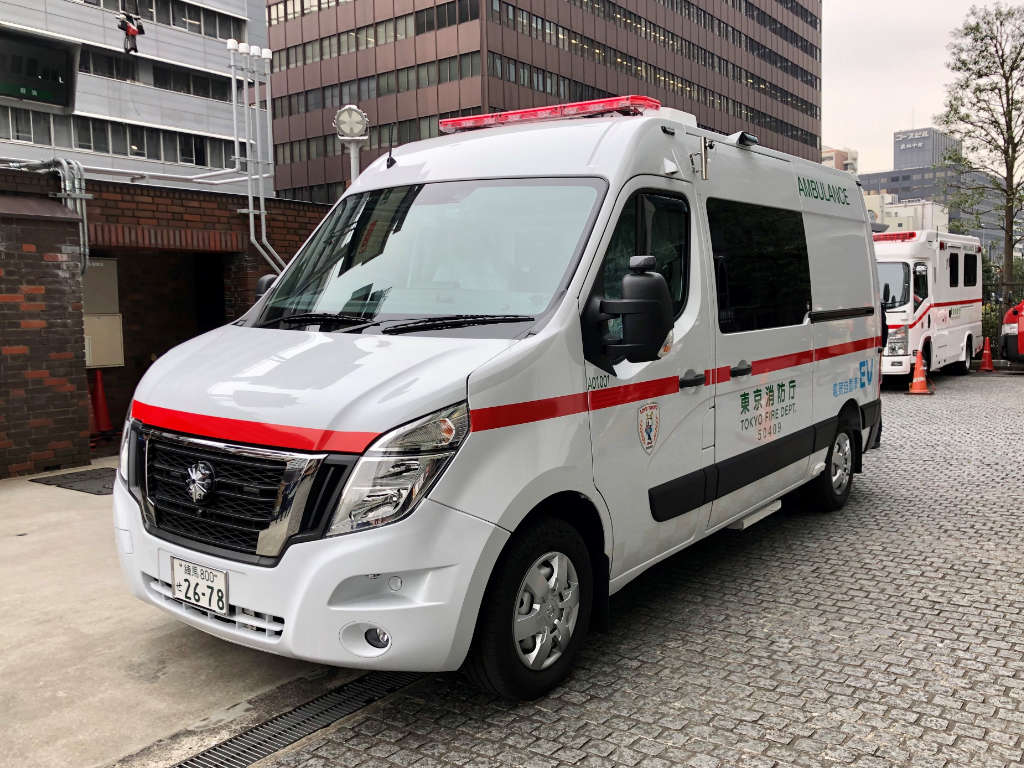 Japan's first Zero Emission (EV) ambulance delivered to the Tokyo Fire Department Ikebukuro Fire Station started operations in 2020.