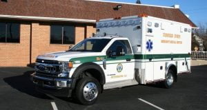 Upper Township (NJ) Division of EMS had Horton Emergency Vehicles build this Type 1 ambulance on a Ford F-550 4×4 chassis.