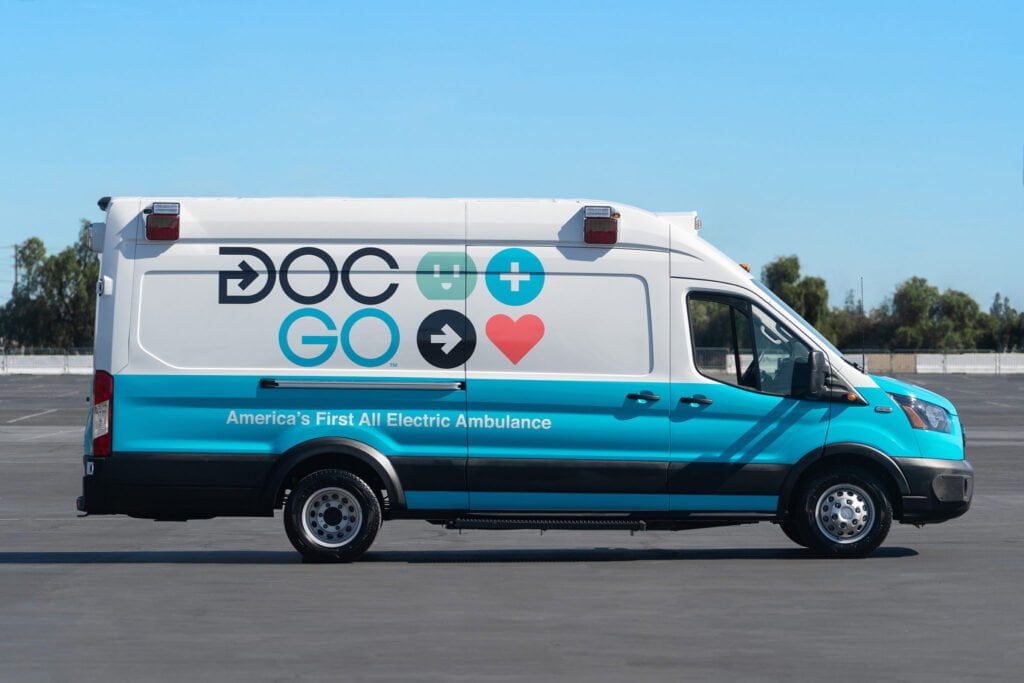 DocGo unveils the nation’s first all-electric, zero-emissions ambulance.