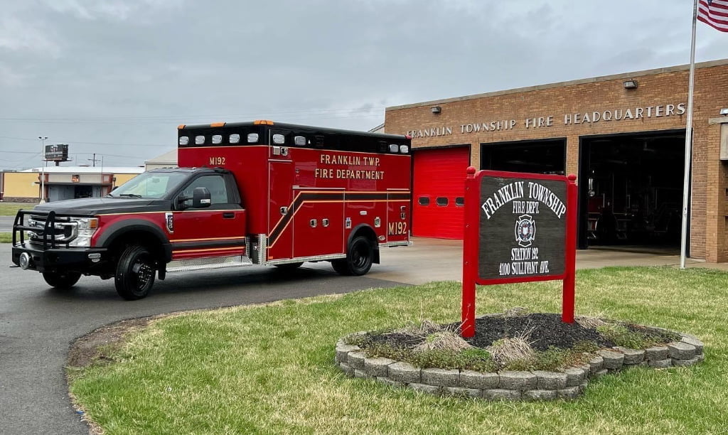 The Type 1 ambulance Horton built for Franklin Township is on a diesel-powered Ford F-550 4x4 chassis with a 167-inch long patient module, and 74-inches of headroom.