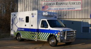 Golden Valley (MO) Memorial Healthcare had American Emergency Vehicles build this Traumahawk Ford E-450 Type 3 custom ambulance.