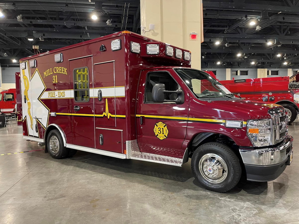Mill Creek (NC) Volunteer Fire and EMS took delivery of this Wheeled Coach Type 3 ambulance.