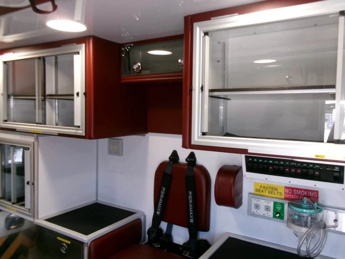 The street-side interior on the Ultramedic.