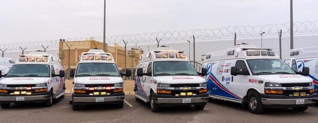 Kuwait Oil Company Receives 28 Wheeled Coach Ambulances