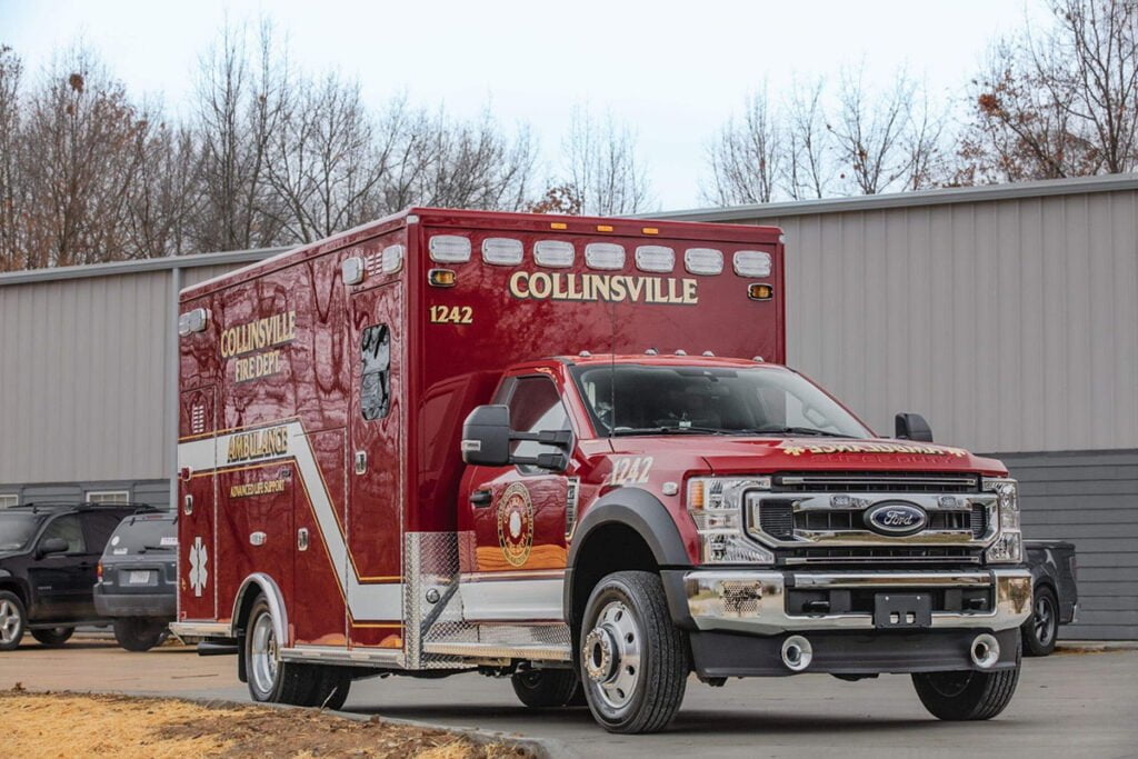 Collinsville (IL) Fire Department Adds AEV Traumahawk Type 1 Ambulance