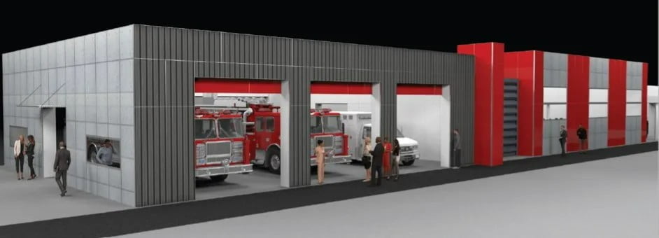 Designed by H2M architects + engineers (H2M) and featuring more than 30 additional sponsors, this walk-through exhibit of a futuristic station will look at essential programmatic changes to the current fire station model.
