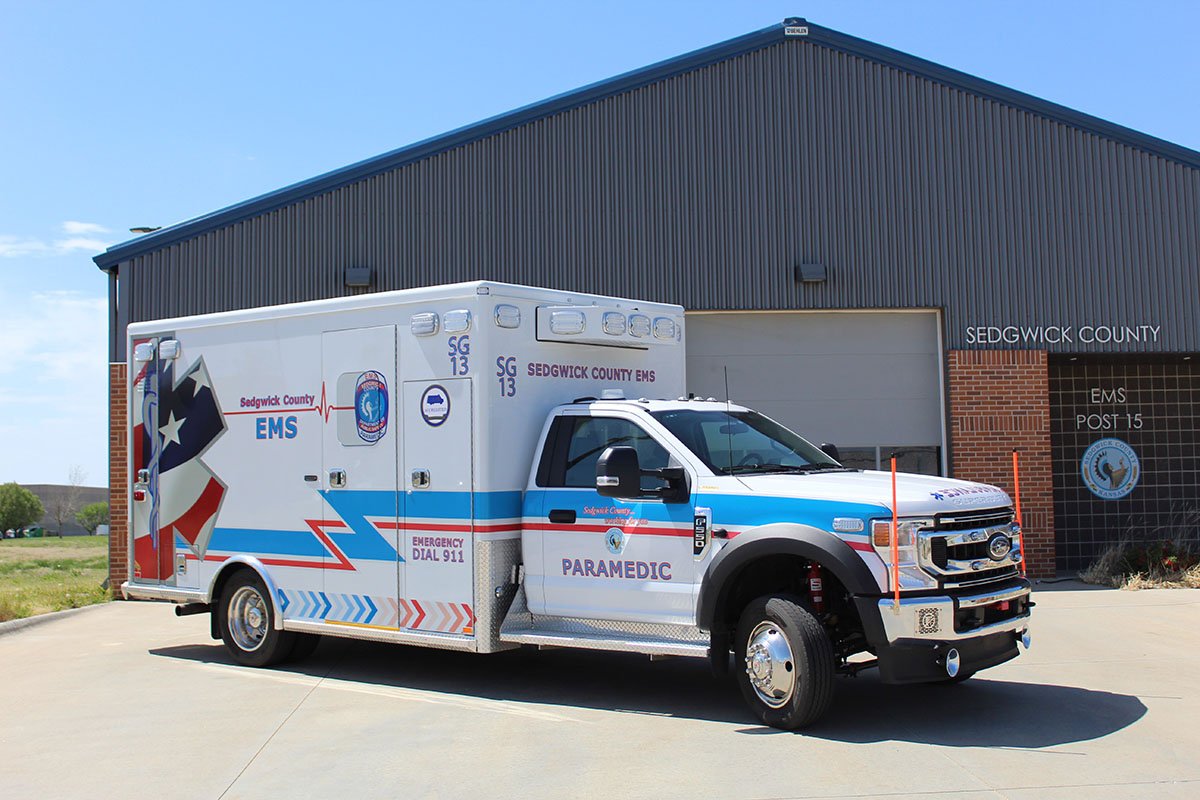 Sedgwick County had its new ambulances fitted with Liquid Spring suspensions on both the front and rear axles.