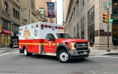 Video Captures Moment SUV Collides with Ambulance in Philadelphia