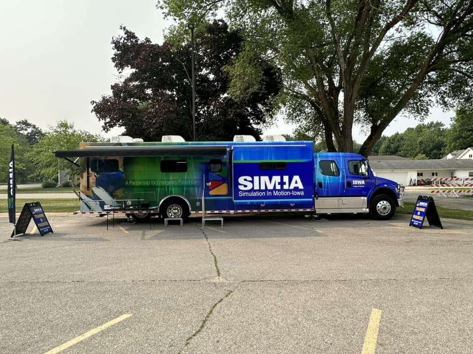 A Simulation in Motion-IA truck.