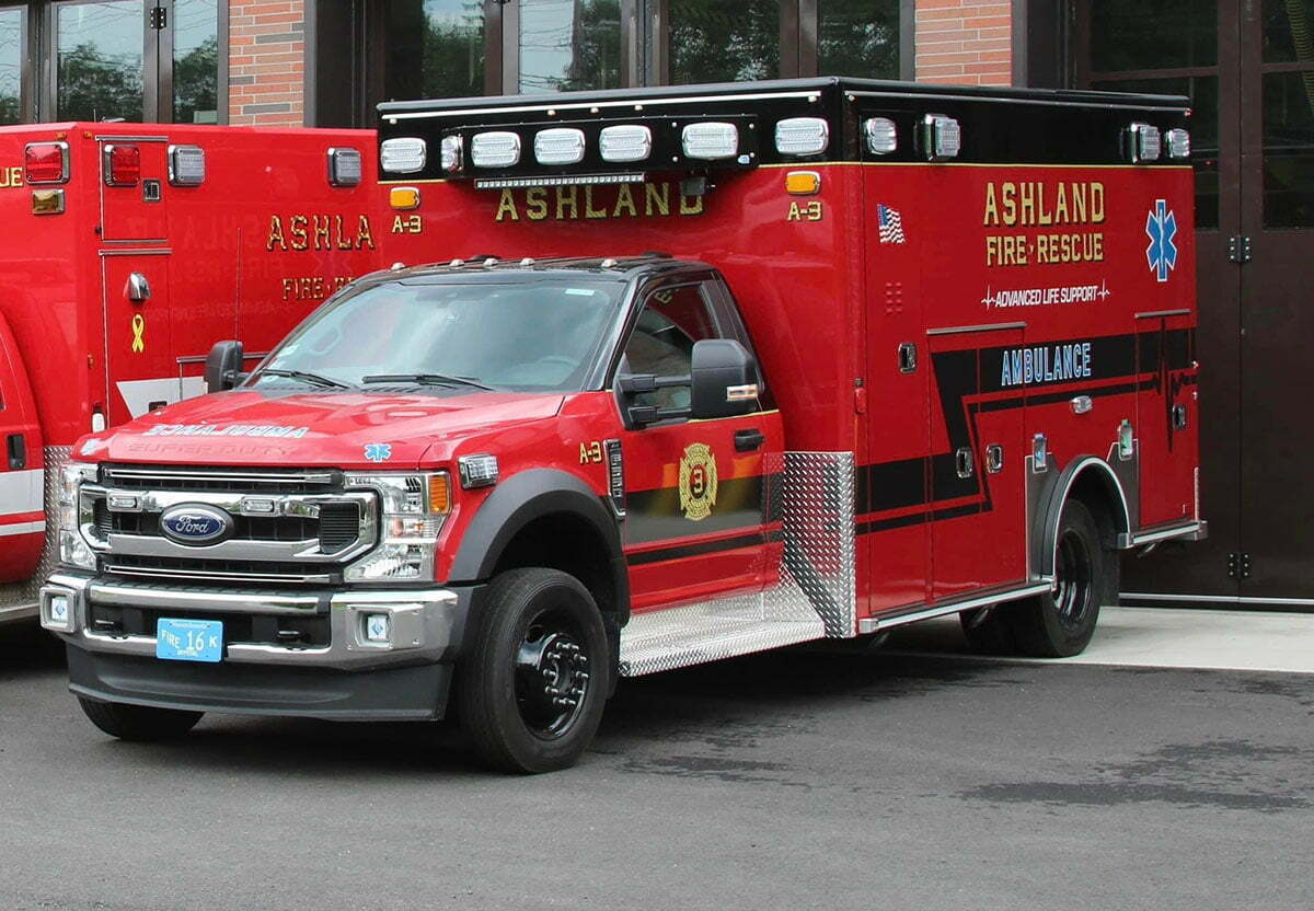 Ashland (MA) Fire Department has taken delivery of this Road Rescue Ultramedic Type 1 ALS ambulance.