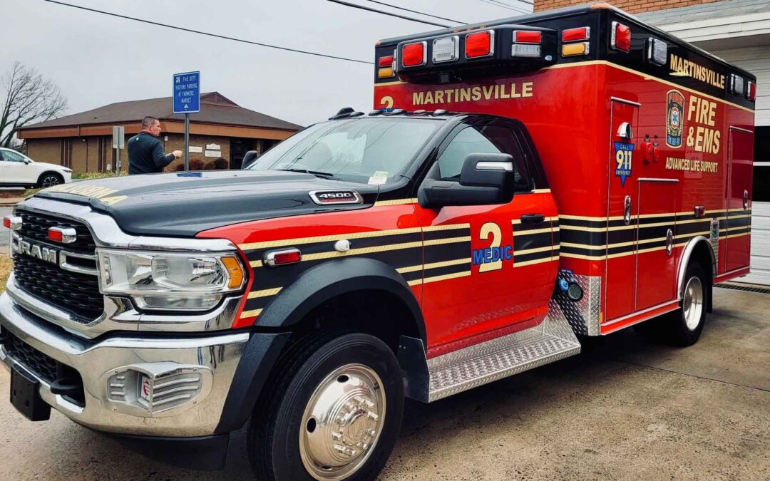 Martinsville (VA) Fire & EMS Adds Wheeled Coach Type 1 ALS Ambulance to Its Fleet