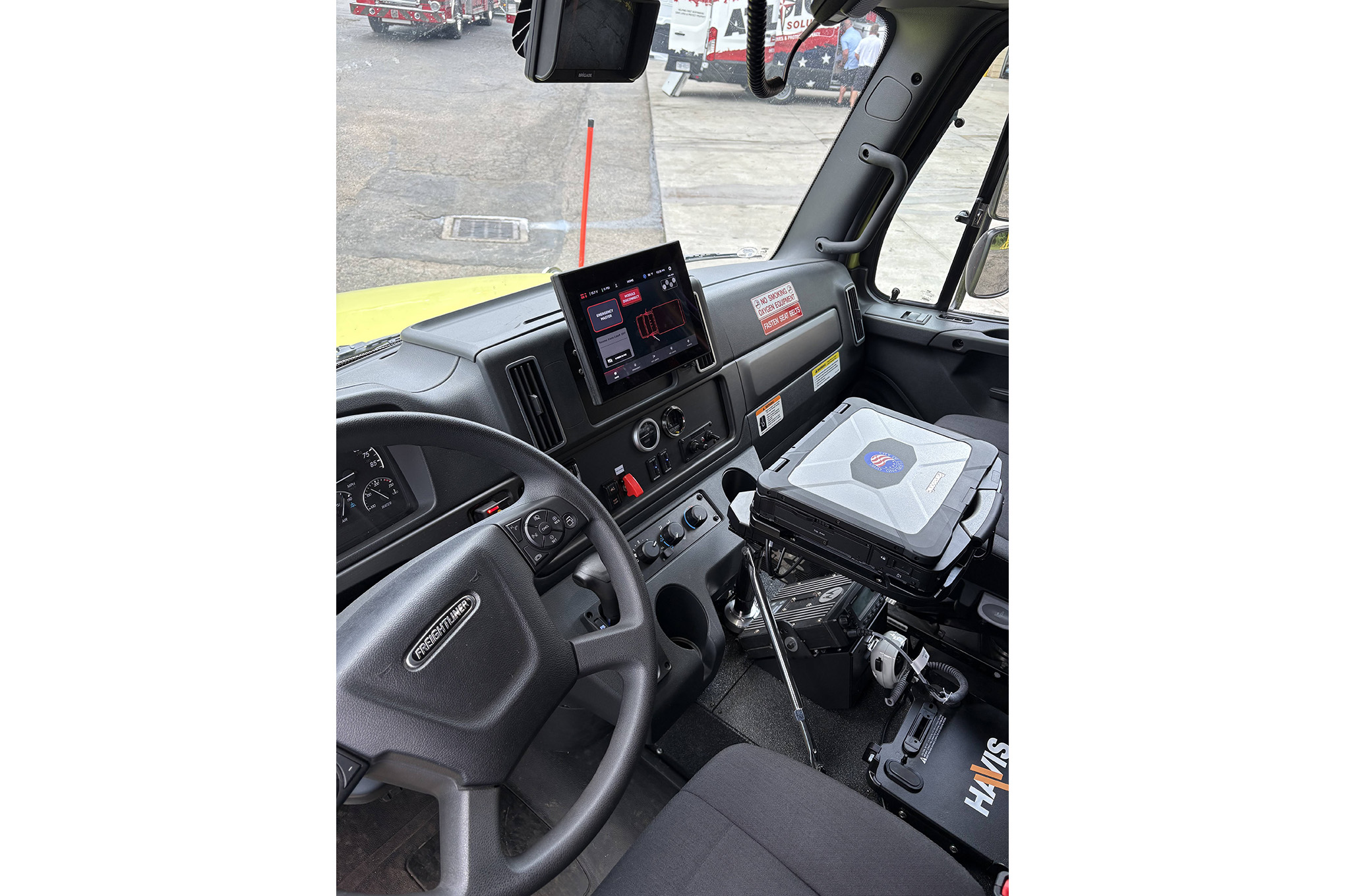 The cab on Cleveland EMS' new Horton Type 1 ambulance.